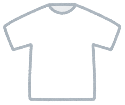 着替えのTシャツのイラスト