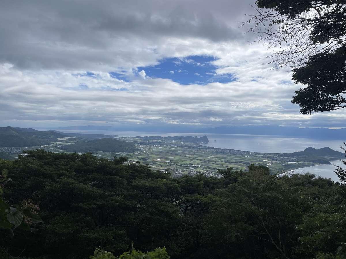 開聞岳5合目からの見晴らし