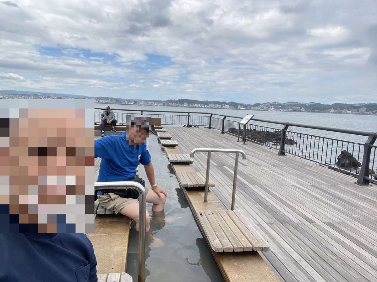 桜島ビジターセンターの足湯
