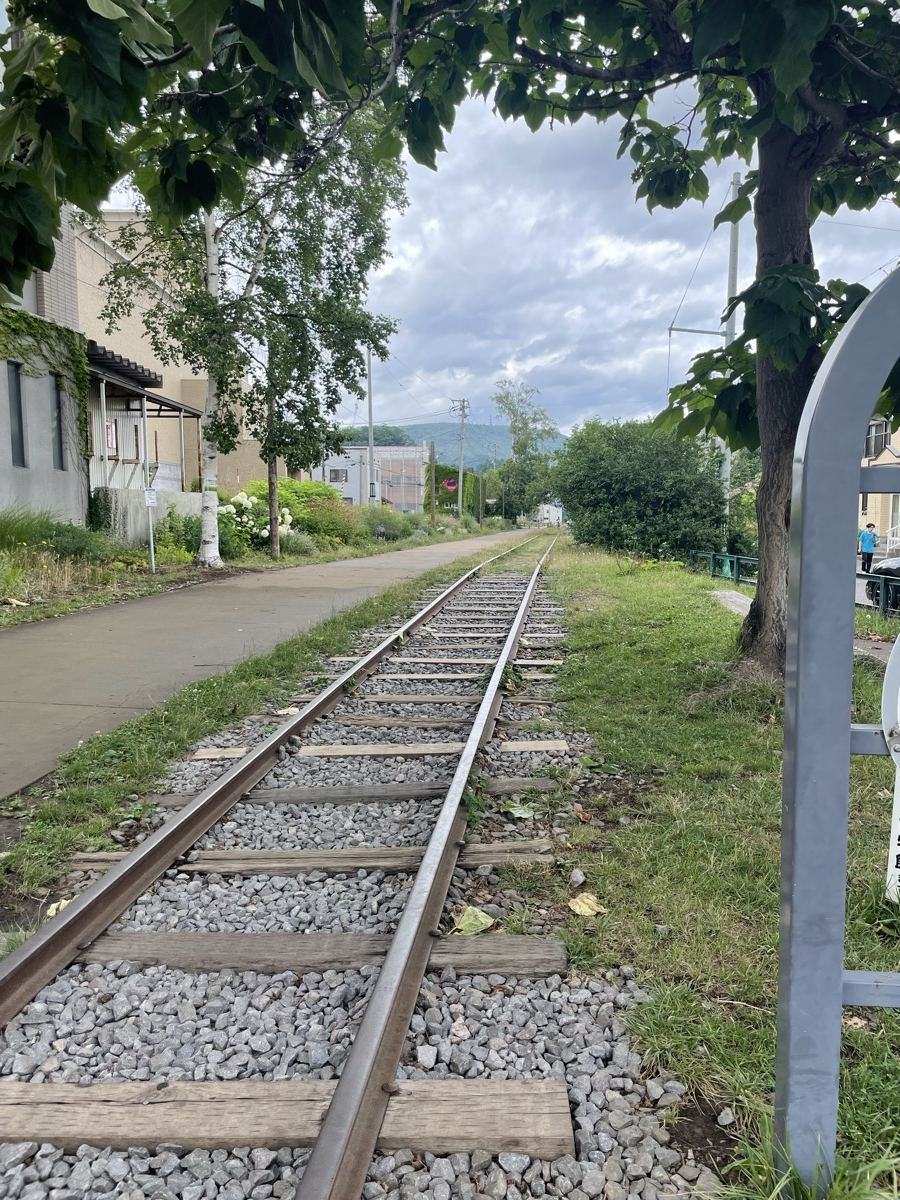 旧手宮線の線路跡